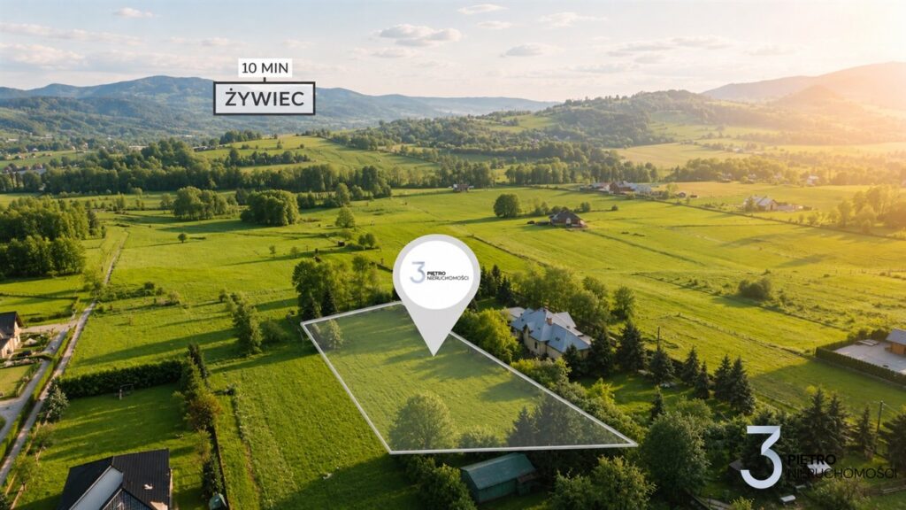 Piękna działka, media obok w działce!