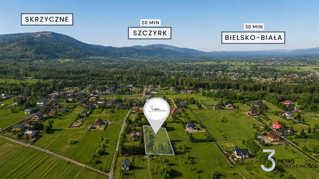 Piękna działka, media obok w działce!